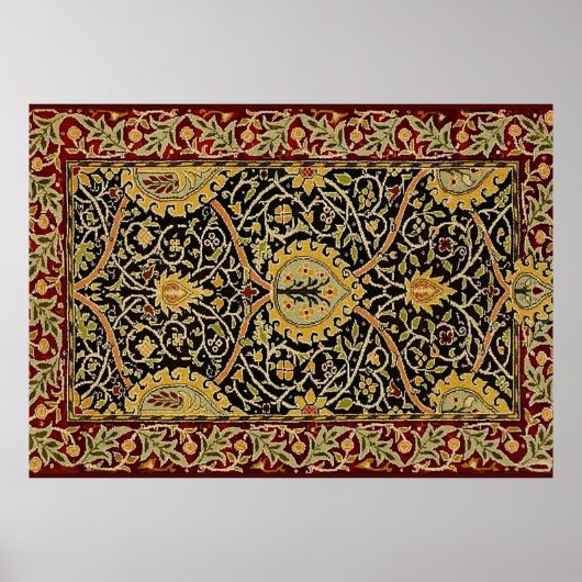 Poster William Morris Persian Carpet (Devant)