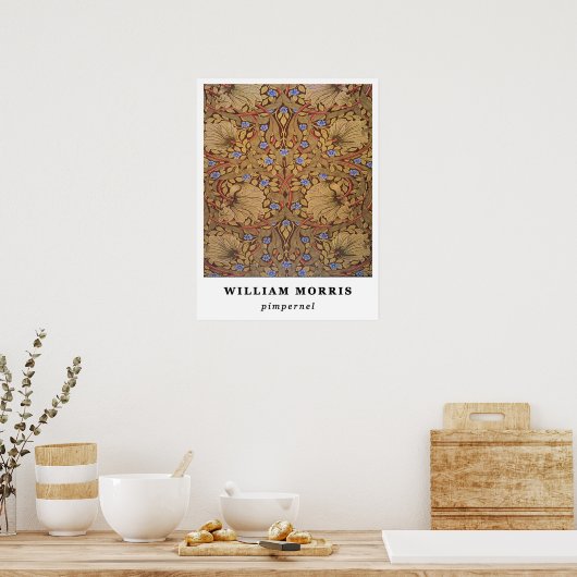 Poster William Morris Pimpernel (Cuisine)