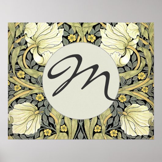 Poster William Morris Pimpernel Fond d'écran floral (Devant)