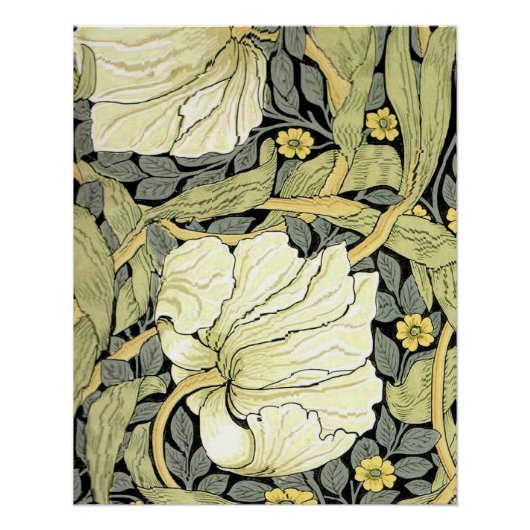 Poster William Morris Pimpernel Fond d'écran floral (Devant)