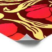 Poster William Morris Pimpernel, Rust Orange et Brown (Coin)