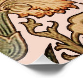 Poster William Morris Rose Flower Fond d'écran Motif (Coin)