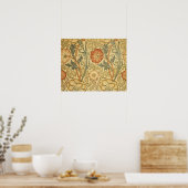 Poster William Morris Rose Flower Fond d'écran Motif (Cuisine)