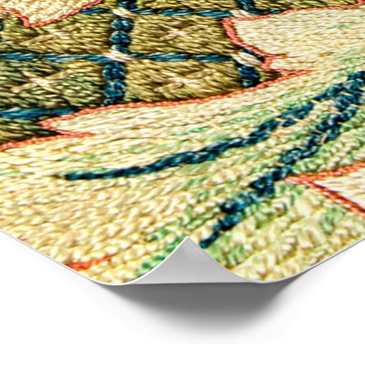 Poster William Morris Rose Wreath (Coin)