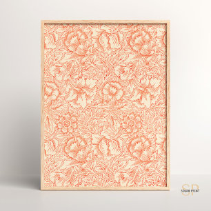 Poster William Morris Serpent à couronne Nature Art Vinta