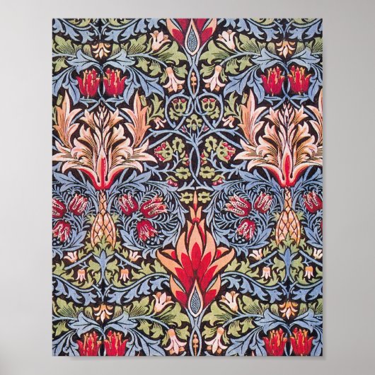 Poster William Morris Snakeshead Floral Art Nouveau (Devant)