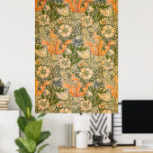 Poster William Morris Spring Compton Flower Festival (Bureau à domicile)