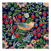 Poster William Morris Strawberry Thief (Devant)