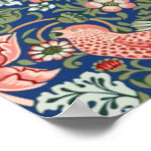 Poster William Morris Strawberry Thief Corail Marine (Coin)