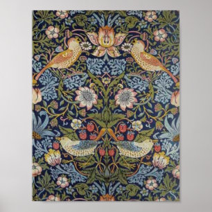 Poster William Morris Strawberry Thief Design 1883