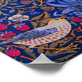 Poster William Morris Strawberry Thief Motif floral (Coin)