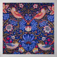 William Morris Strawberry Thief Motif floral