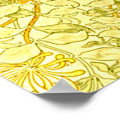 Poster William Morris - Succès de miel en jaune (Coin)