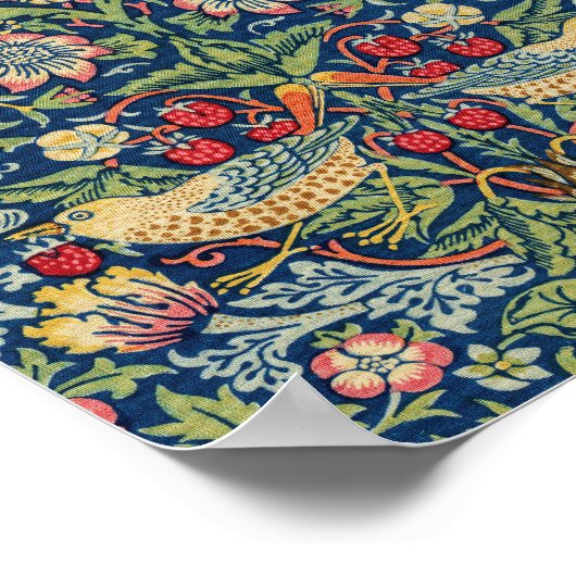 Poster William Morris - Thief aux fraises (Coin)