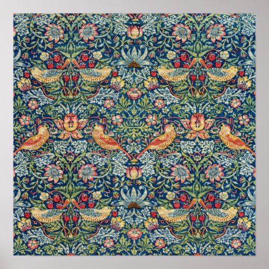 Poster William Morris - Thief aux fraises (Devant)