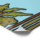 Poster William Morris Tree Frieze Fond d'écran floral (Coin)