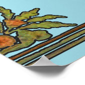 Poster William Morris Tree Frieze Fond d'écran floral (Coin)