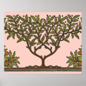 Poster William Morris Tree Frieze Fond d'écran floral (Devant)
