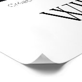 Poster William Morris Vintage Orange Fleur (Coin)