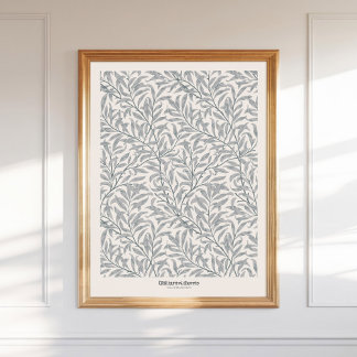 Poster William Morris Willow Bough Grey Art