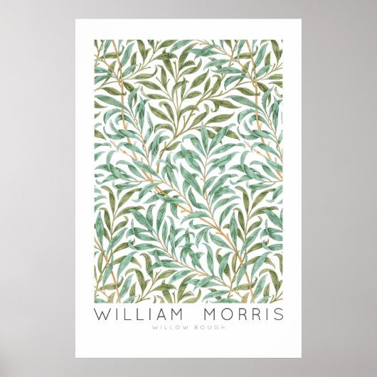 Poster William Morris Willow Bough Wall Art (Devant)