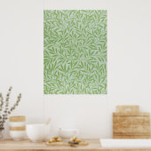 Poster William Morris Willow Flower Classic Green (Cuisine)