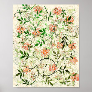 Poster William Morris's famous Jasmine pattern
