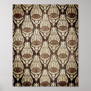 Poster William Morris's Furnishing fabric célèbre