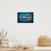 Poster William Ocean Nursery Animaux sous-marins (Cuisine)