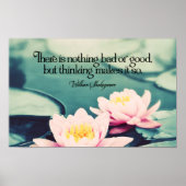 Poster William Shakespeare Citation Inspirationnelle "Pen (Devant)