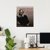 Poster William Shakespeare Citation Sur Les Cowards Et La (Bureau à domicile)