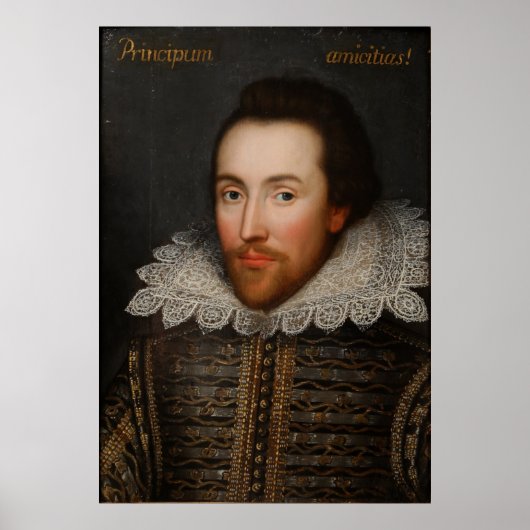 Poster William Shakespeare Cobbe Portrait vers 1610 (Devant)