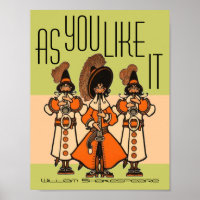 William Shakespeare Comme Vous L'Aimez Moss Grn Po