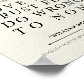 Poster William Shakespeare Love All Cote (Coin)