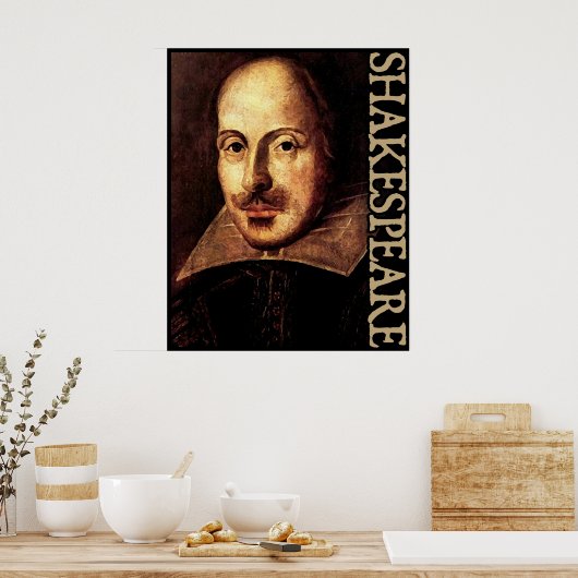 Poster William Shakespeare Portrait (Cuisine)