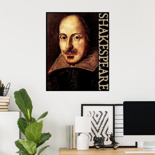 Poster William Shakespeare Portrait (Bureau à domicile)