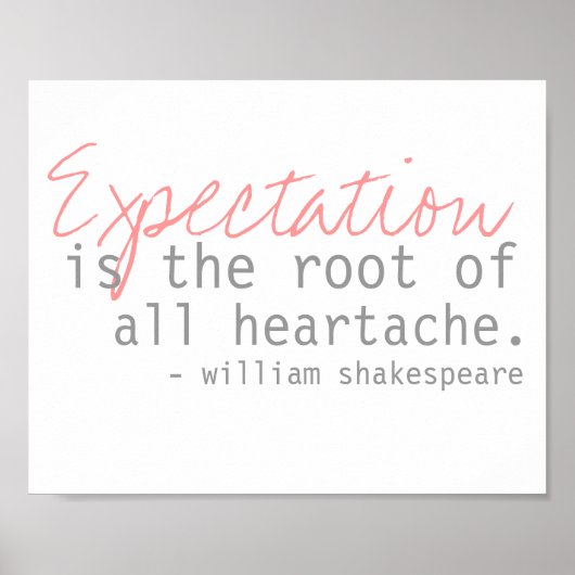 Poster william shakespeare quote (Devant)