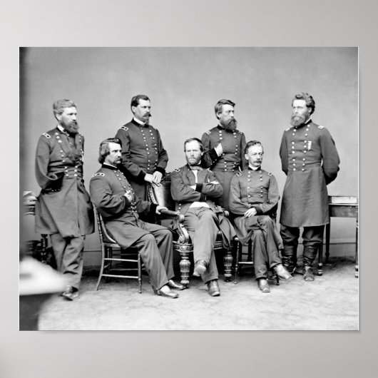 Poster William Sherman et ses généraux (Devant)