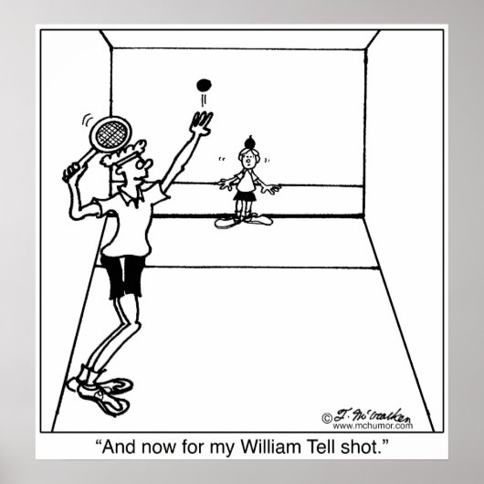 Poster William Tell Racquetball (Devant)
