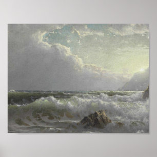 Poster William Trost Richards (1833-1905), Au large de la