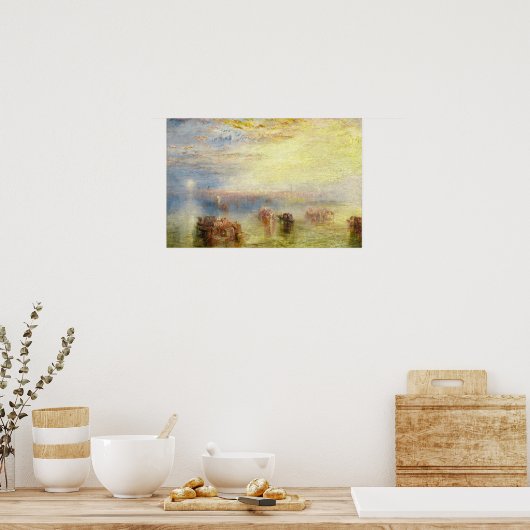 Poster William Turner - Approche de Venise (Cuisine)