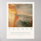 Poster William Turner Brûlent Maisons Lords Commons 1834 (Devant)