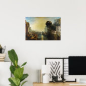 Poster William Turner - Didon construisant Carthage (Bureau à domicile)