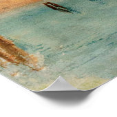 Poster William Turner - La lagune près de Venise au couch (Coin)