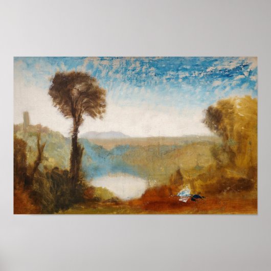 Poster William Turner - Lac Nemi (Devant)