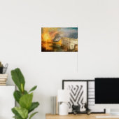 Poster William Turner - L'incendie du Parlement (Bureau à domicile)