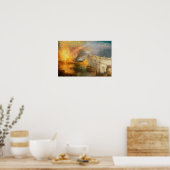 Poster William Turner - L'incendie du Parlement (Cuisine)