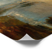 Poster William Turner - L'incendie du Parlement (Coin)