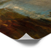 Poster William Turner - L'incendie du Parlement (Coin)