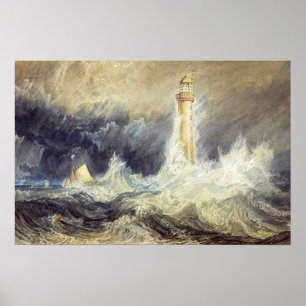 Poster William Turner - Phare de Bell Rock